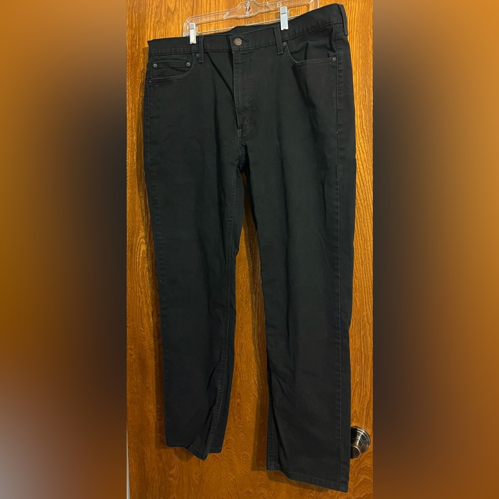 Levi's Men's Jet Black Straight Jeans